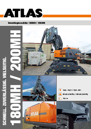 Excavatoare pe roți Atlas 200 MH