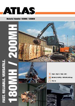 Excavatoare pe roți Atlas 200 MH