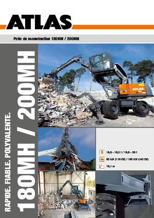 Excavatoare pe roți Atlas 200 MH