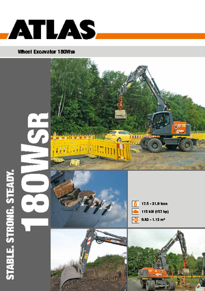 Excavatoare pe roți Atlas 180 W-SR