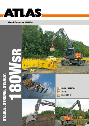 Excavatoare pe roți Atlas 180 W-SR