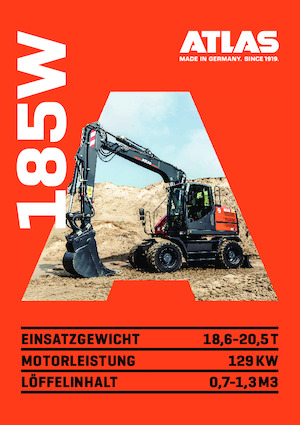 Excavatoare pe roți Atlas 185 W
