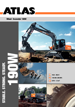 Excavatoare pe roți Atlas 190 W