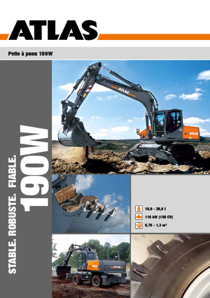 Excavatoare pe roți Atlas 190 W