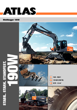 Excavatoare pe roți Atlas 190 W
