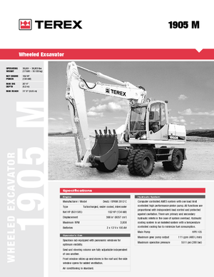 Excavatoare pe roți Atlas 1905 M - Ind.