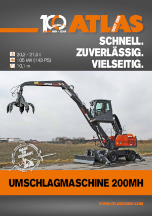Excavatoare pe roți Atlas 200 MH