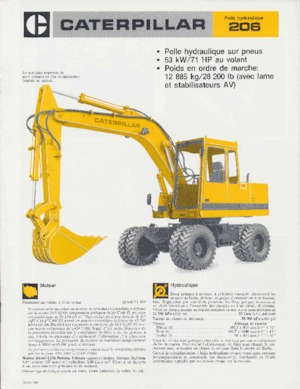 Excavatoare pe roți Caterpillar 206