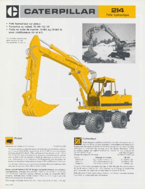 Excavatoare pe roți Caterpillar 214