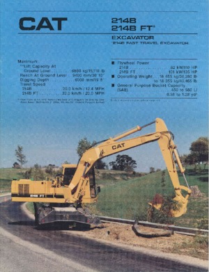 Excavatoare pe roți Caterpillar 214B FT