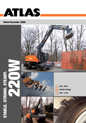 Excavatoare pe roți Atlas 220 W