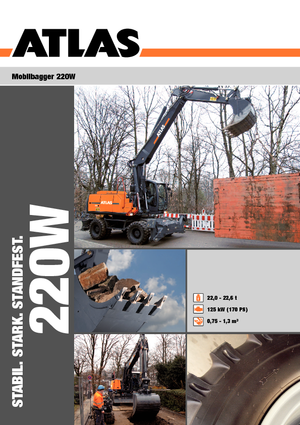 Excavatoare pe roți Atlas 220 W