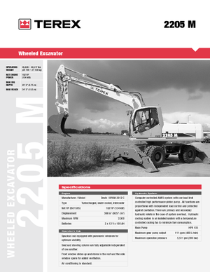 Excavatoare pe roți Atlas 2205 M