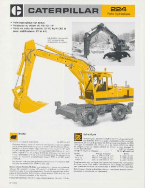Excavatoare pe roți Caterpillar 224