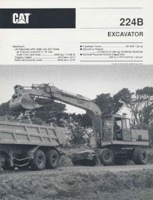 Excavatoare pe roți Caterpillar 224B