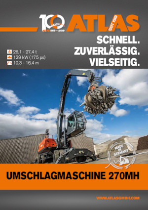 Excavatoare pe roți Atlas 270 MH