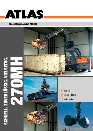 Excavatoare pe roți Atlas 270 MH