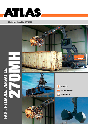 Excavatoare pe roți Atlas 270 MH