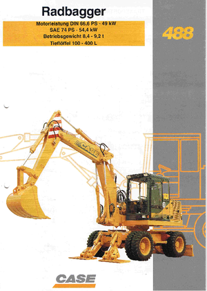 Excavatoare pe roți Case Poclain 488 P2A