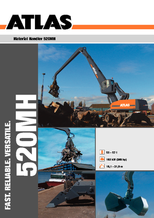 Excavatoare pe roți Atlas 520 MH