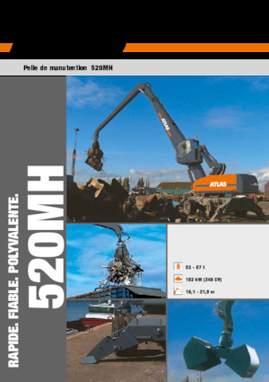 Excavatoare pe roți Atlas 520 MH