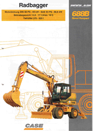 Excavatoare pe roți Case Poclain 688 B P2AL