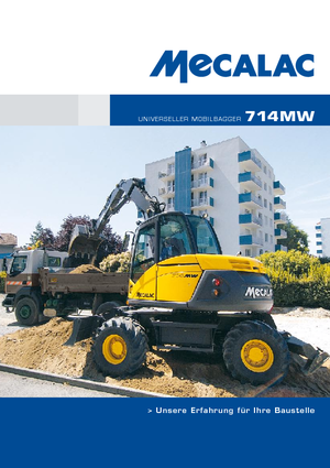 Excavatoare pe roți Mecalac 714 MW e