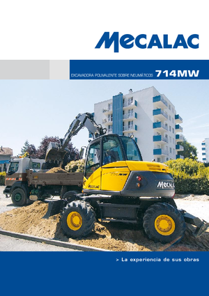 Excavatoare pe roți Mecalac 714 MW e