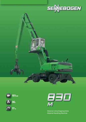 Excavatoare pe roți Sennebogen 830 M