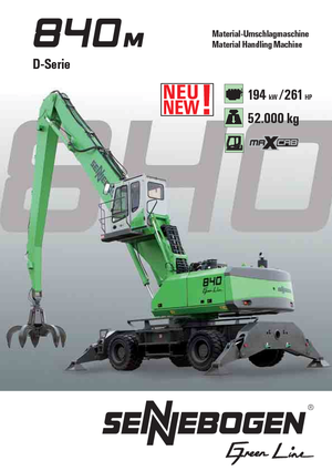 Excavatoare pe roți Sennebogen 840 M