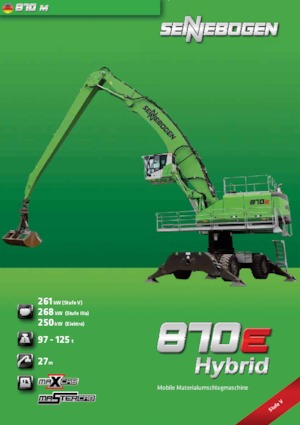 Excavatoare pe roți Sennebogen 870 M