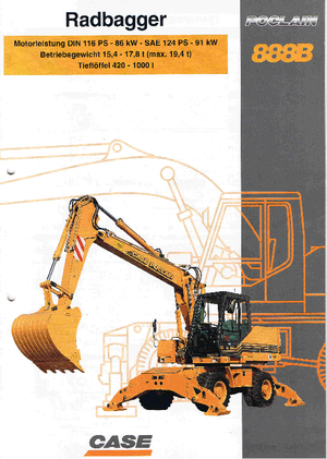 Excavatoare pe roți Case Poclain 888 B P2A