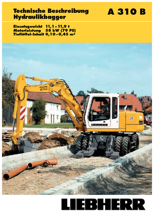 Excavatoare pe roți Liebherr A 310 B