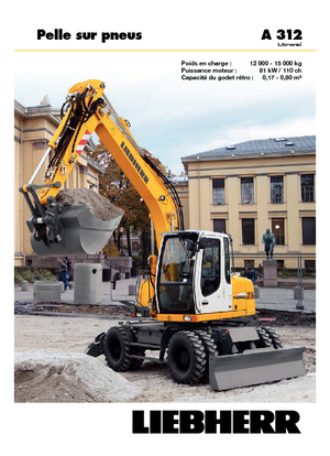 Excavatoare pe roți Liebherr A 312