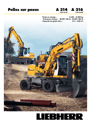 Excavatoare pe roți Liebherr A 314 Litronic