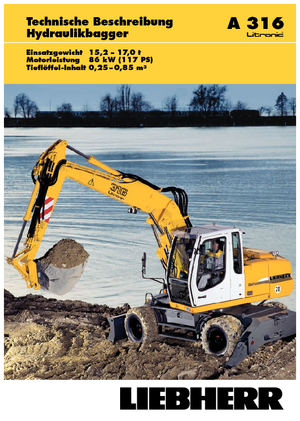 Excavatoare pe roți Liebherr A 316 Litronic