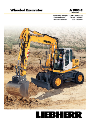 Excavatoare pe roți Liebherr A 900 C Litronic