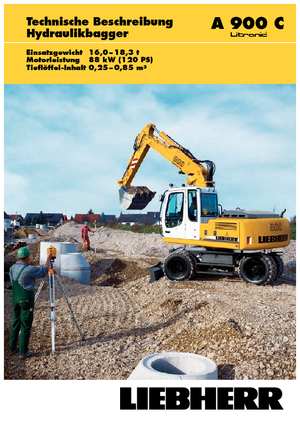 Excavatoare pe roți Liebherr A 900 C Litronic