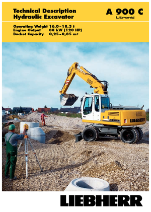 Excavatoare pe roți Liebherr A 900 C Litronic