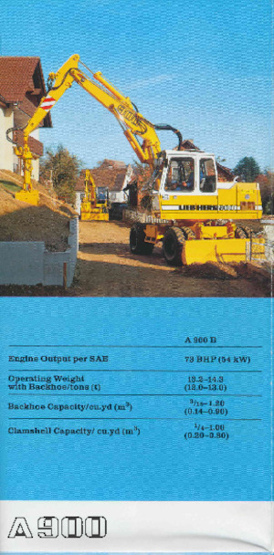 Excavatoare pe roți Liebherr A 900