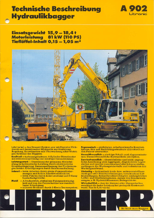 Excavatoare pe roți Liebherr A 902 Litr. 4P