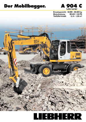 Excavatoare pe roți Liebherr A 904 C Litronic