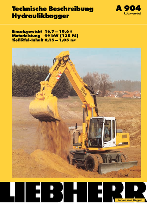 Excavatoare pe roți Liebherr A 904 Litronic