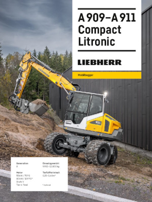 Excavatoare pe roți Liebherr A 911 Compact Litronic 