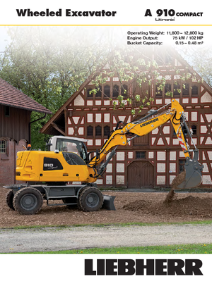 Excavatoare pe roți Liebherr A 910 Compact Litronic