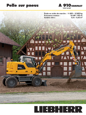 Excavatoare pe roți Liebherr A 910 Compact Litronic