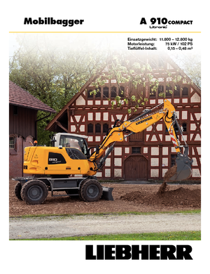 Excavatoare pe roți Liebherr A 910 Compact Litronic