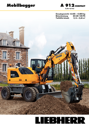 Excavatoare pe roți Liebherr A 912 Compact Litronic