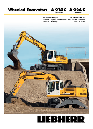 Excavatoare pe roți Liebherr A 914 C Litonic