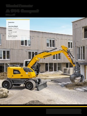 Excavatoare pe roți Liebherr A 914 Compact Litronic G6.0
